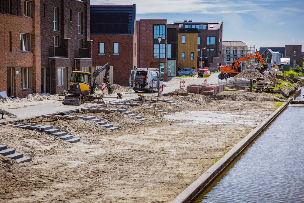 Waterlekkage op bouwterrein Laak-Zuid