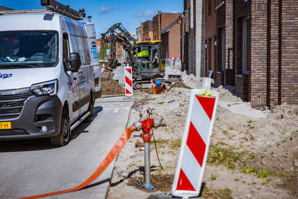 Waterlekkage op bouwterrein Laak-Zuid