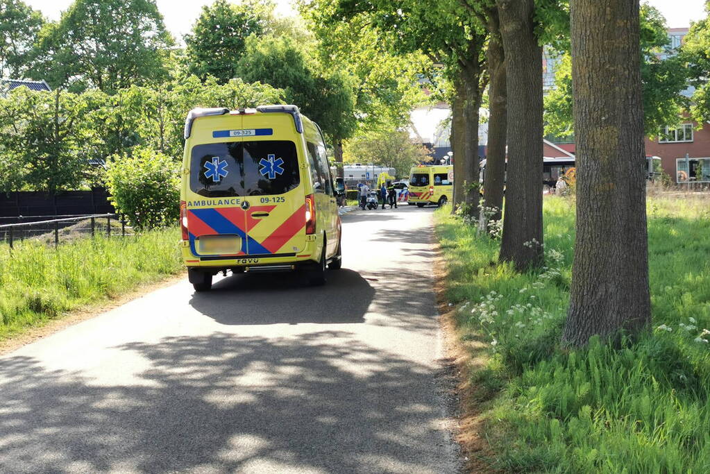 Scooterrijder gewond na val