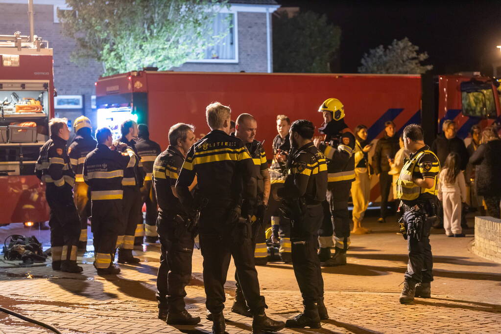 Vrachtwagen volledig uitgebrand