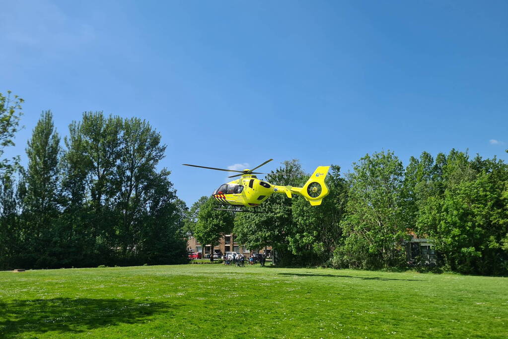 Traumahelikopter ingezet voor kind