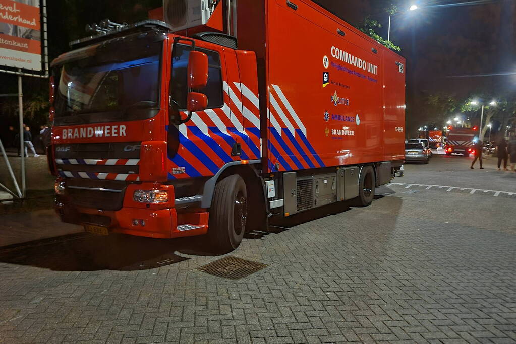 Bewerkingsmiddelen harddrugs aangetroffen na brand in flatwoning
