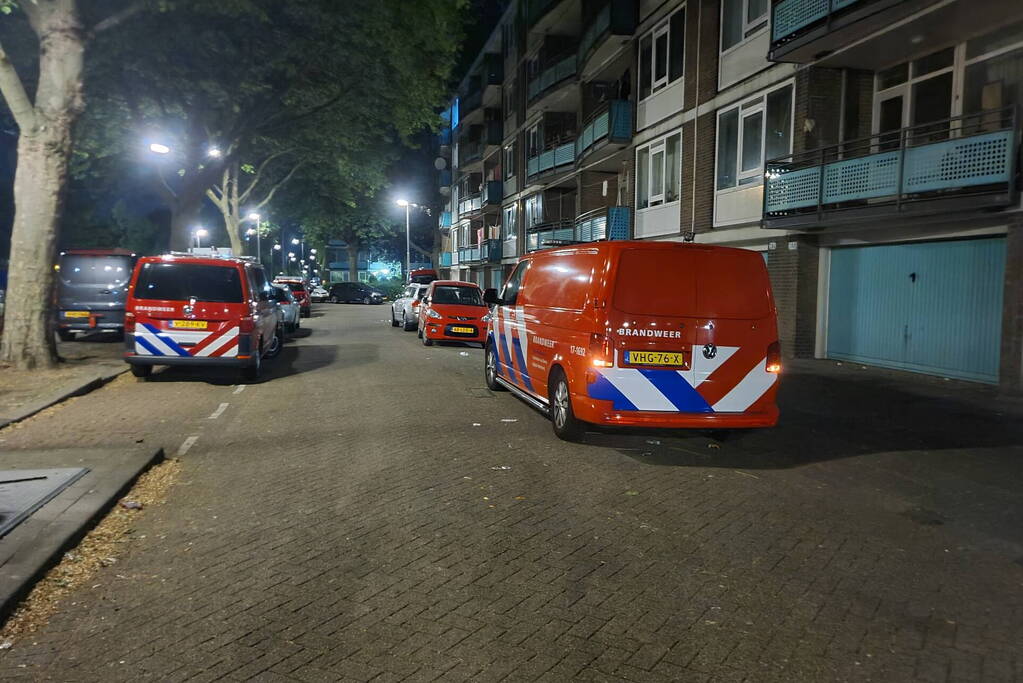 Bewerkingsmiddelen harddrugs aangetroffen na brand in flatwoning