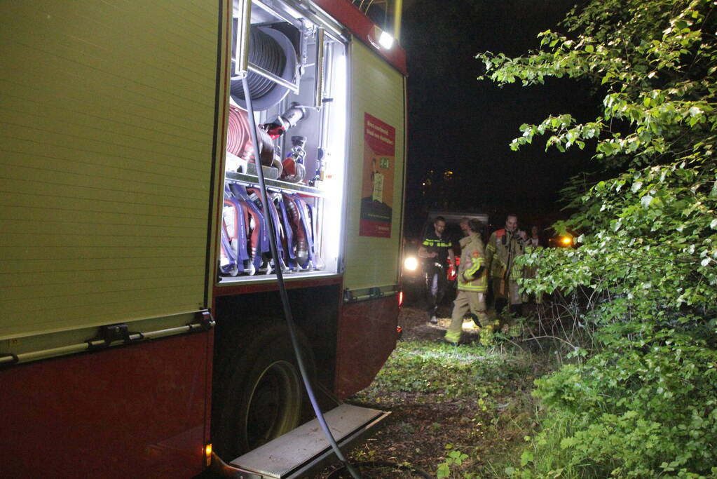 Bosbrand ontstaan door kampvuur