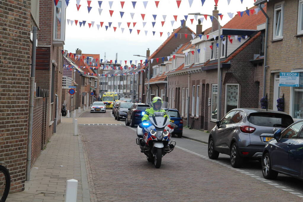 Traumahelikopter landt voor Andreaskerk