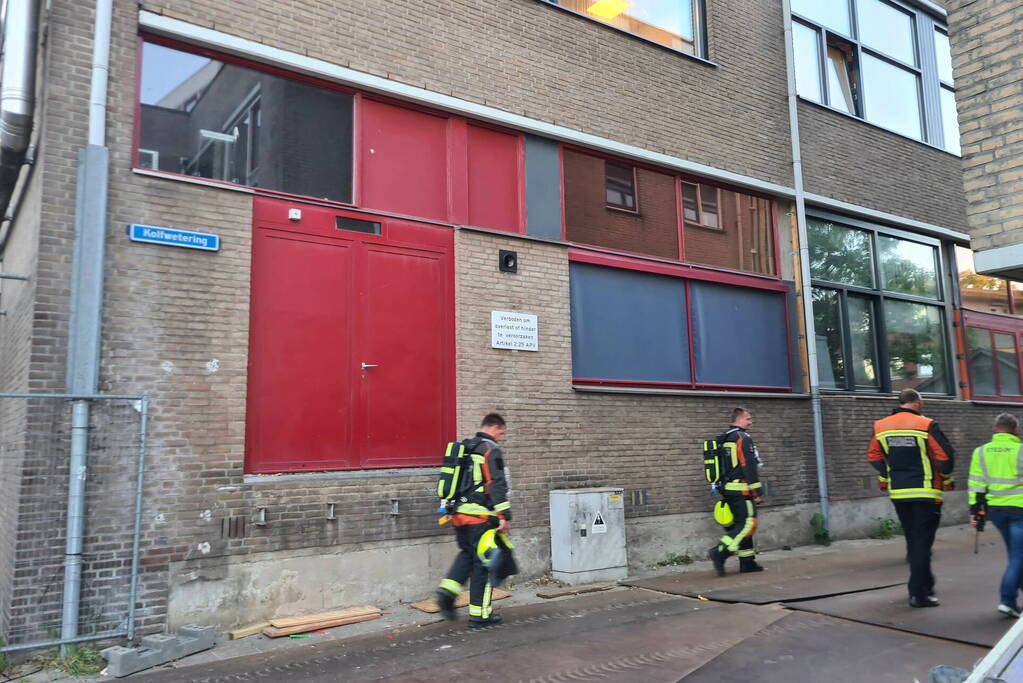 Gaslekkage ontstaan op bedrijventerrein