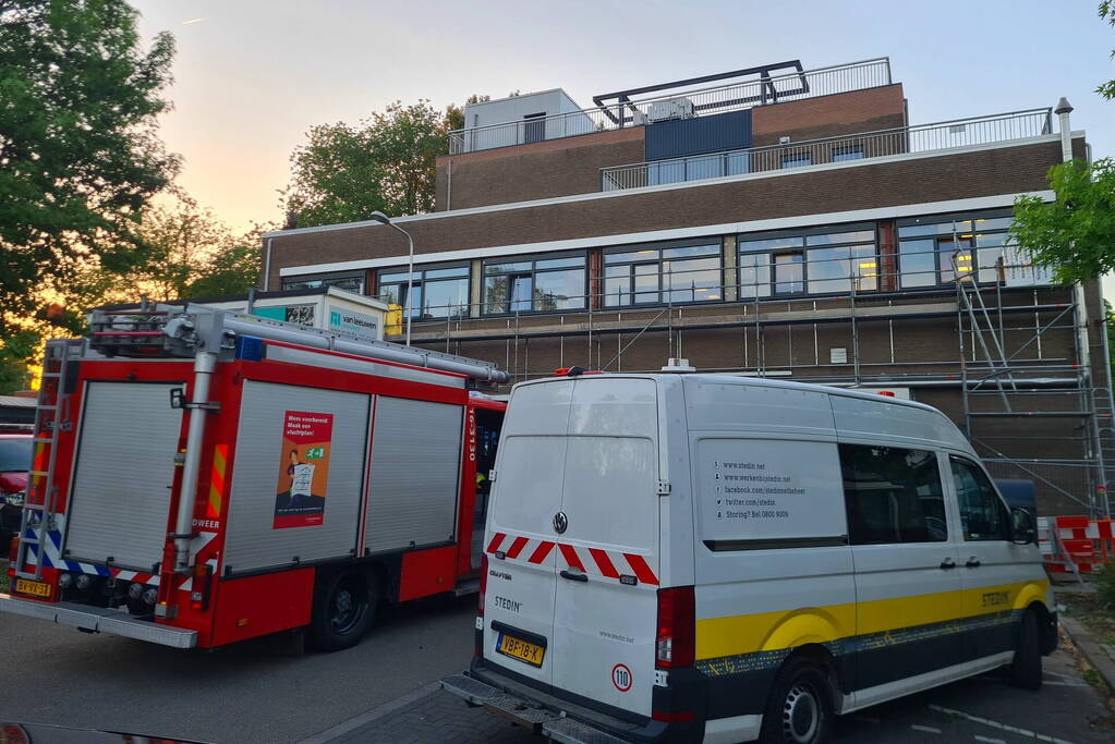 Gaslekkage ontstaan op bedrijventerrein