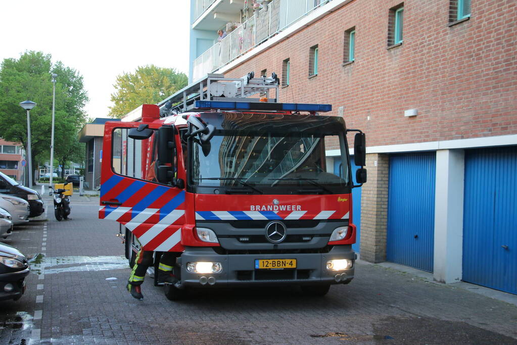 Scooter volledig verwoest vanwege brand