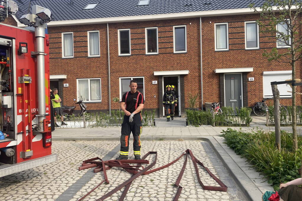 Droog gekookte pan zorgt voor rookontwikkeling