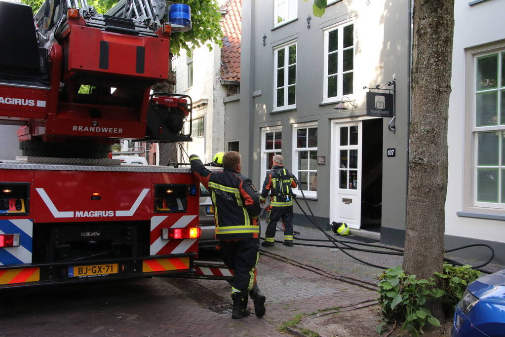 Brand in bedrijfspand van een mondhygiëniste