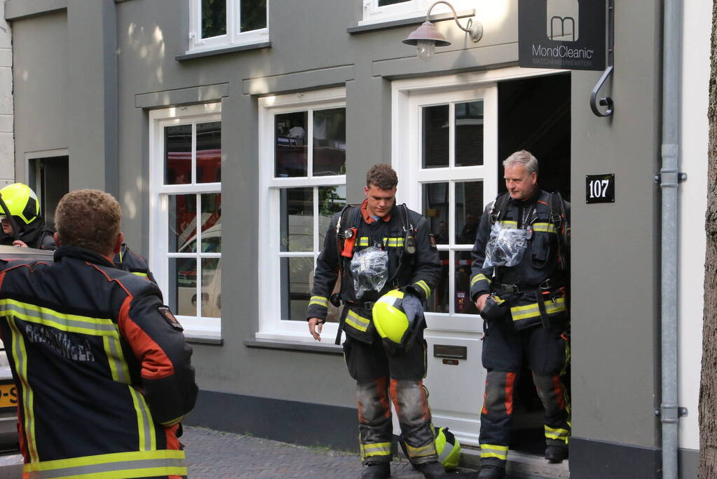 Brand in bedrijfspand van een mondhygiëniste