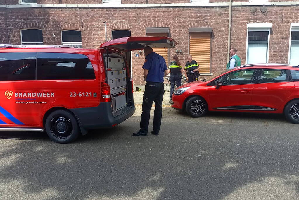 Onderzoek naar vreemde vloeistof in woning