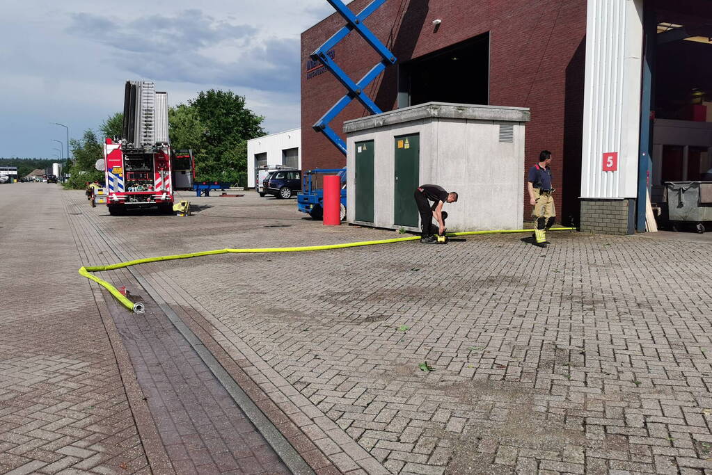 Dak staat op instorten door noodweer