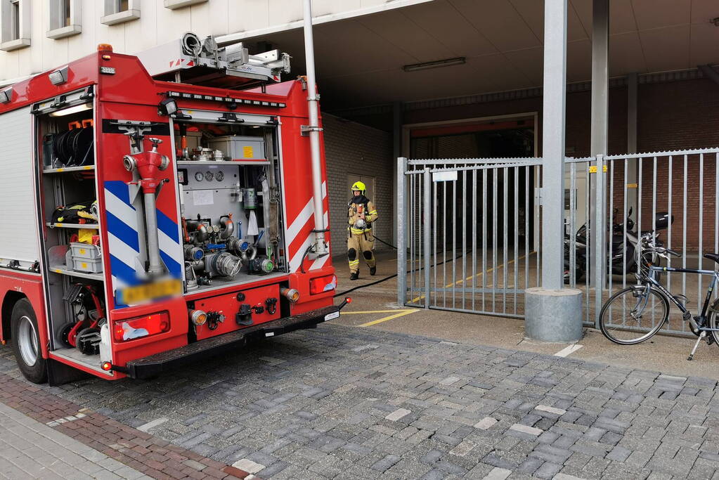 Brandweer inzet door vastgelopen motor in ammoniakruimte