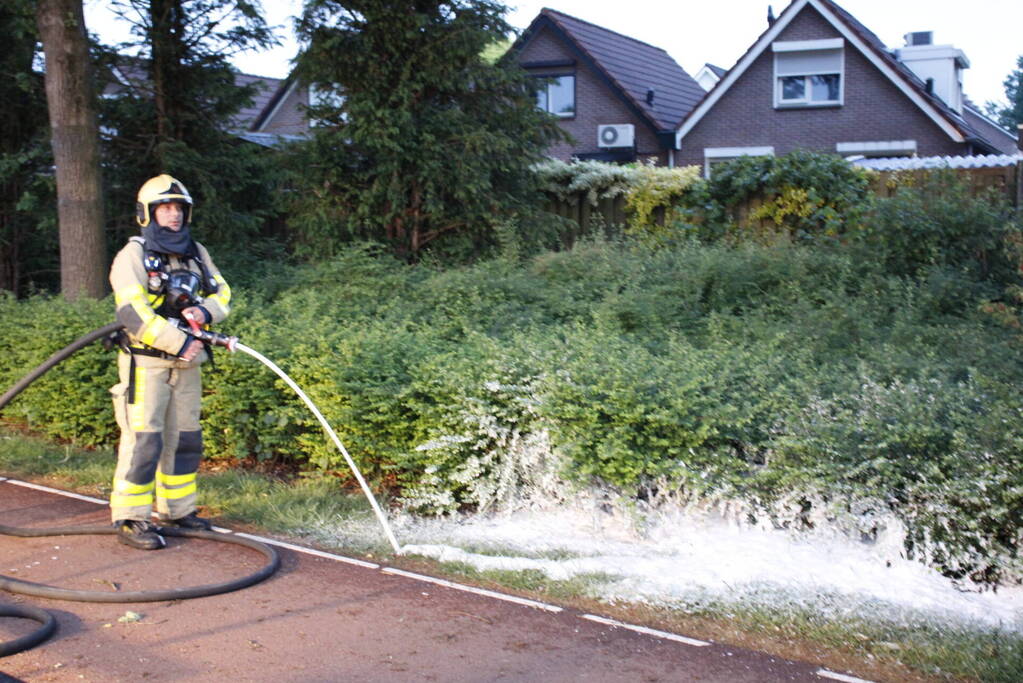 Scooter brandt volledig uit