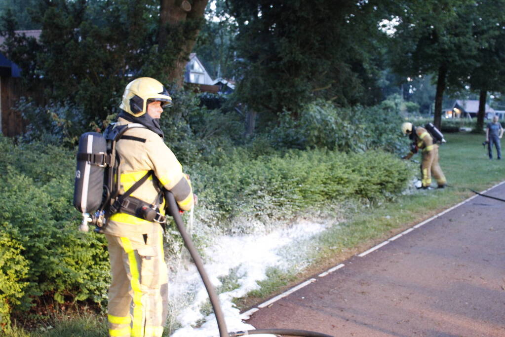 Scooter brandt volledig uit