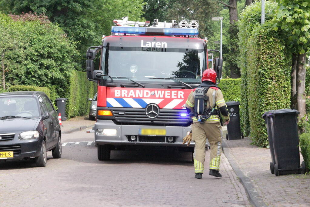 Gasleiding geraakt tijdens sloopwerkzaamheden