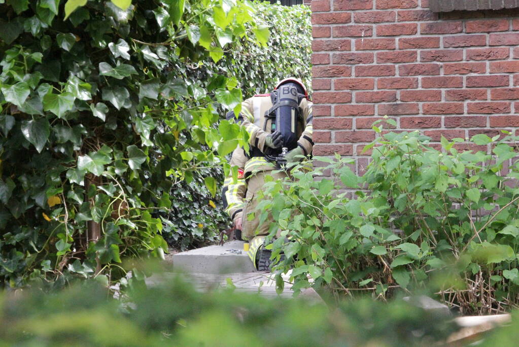 Gasleiding geraakt tijdens sloopwerkzaamheden