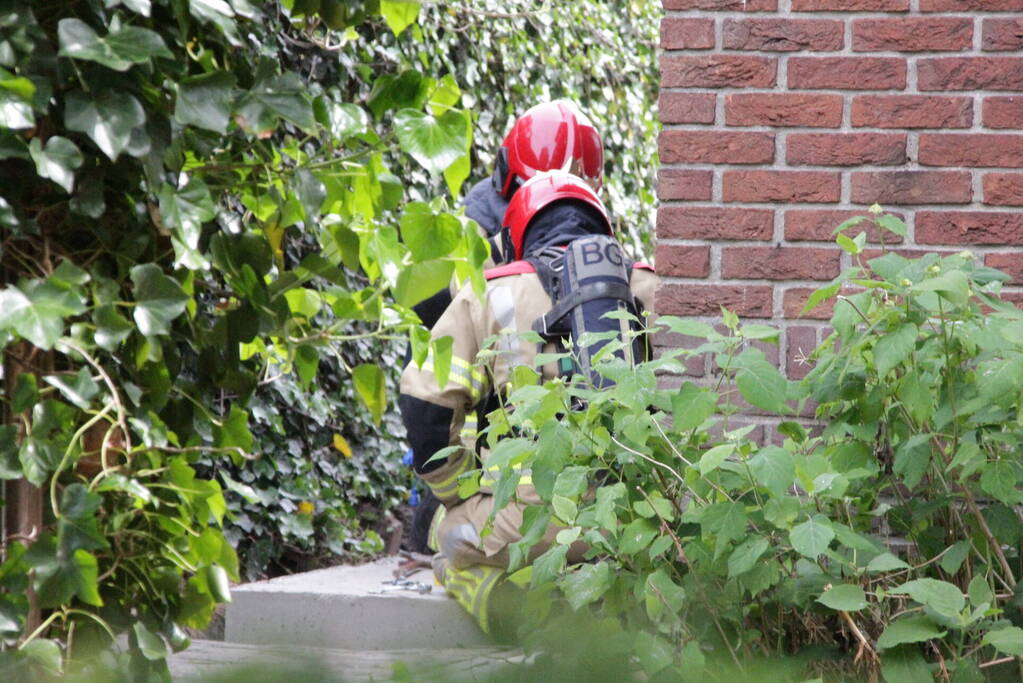 Gasleiding geraakt tijdens sloopwerkzaamheden