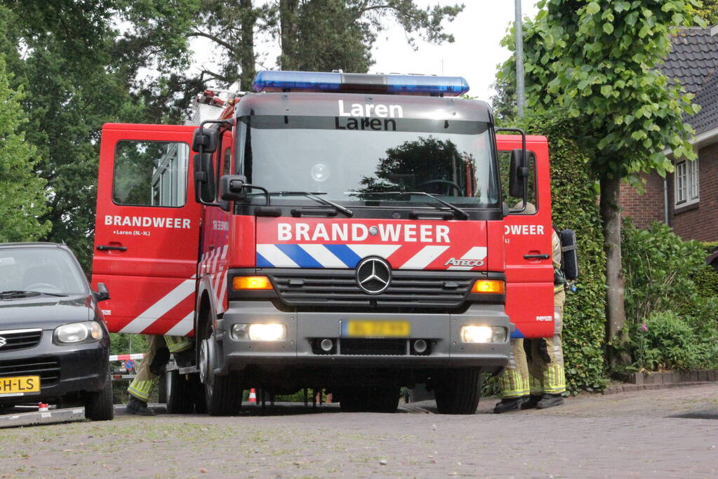 Gasleiding geraakt tijdens sloopwerkzaamheden