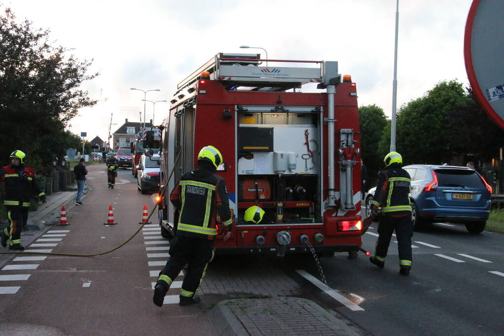 Brand in keuken van woning