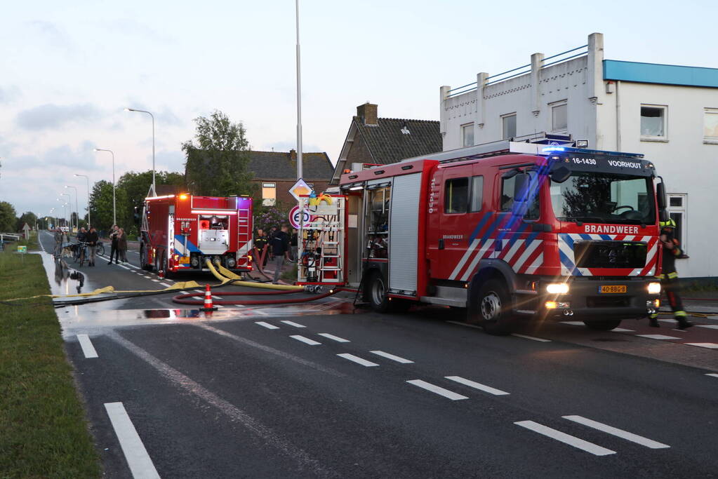 Brand in keuken van woning