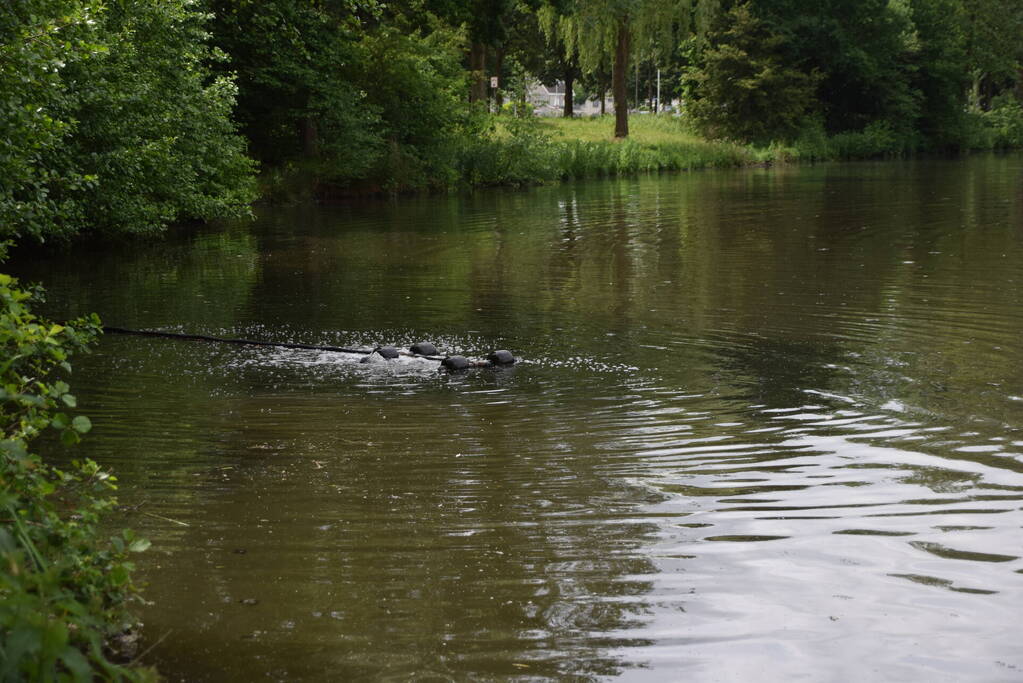 Vijver ziekenhuis Gelderse Vallei wordt voorzien van lucht