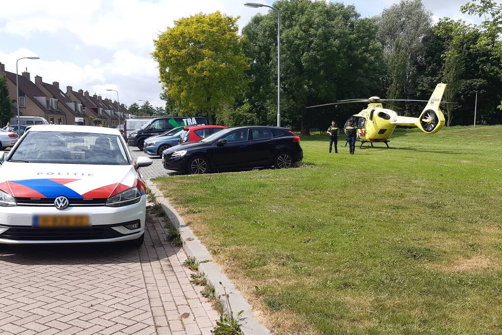 Traumahelikopter ingezet voor gewond kind