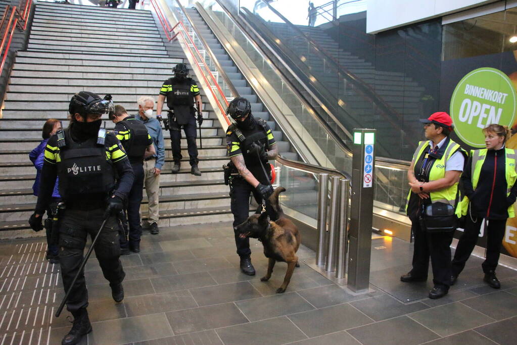 Treinverkeer stilgelegd vanwege politieactie