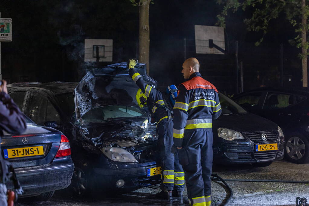 Brandstichting in geparkeerde auto