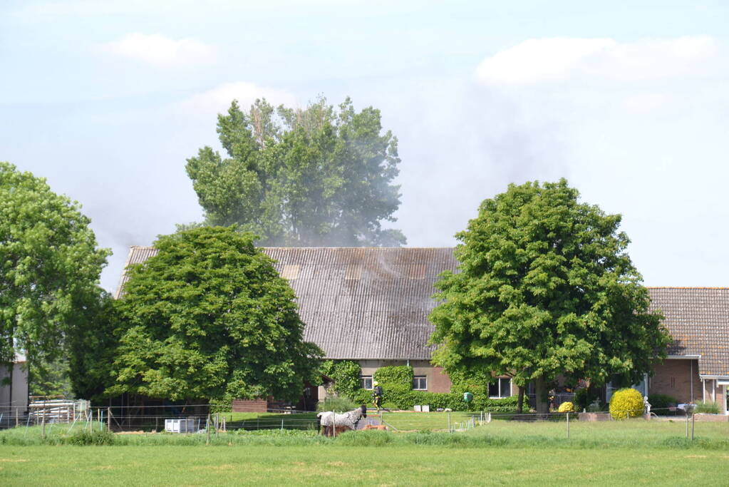 Grote brand in boerenschuur