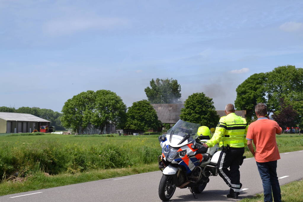 Grote brand in boerenschuur