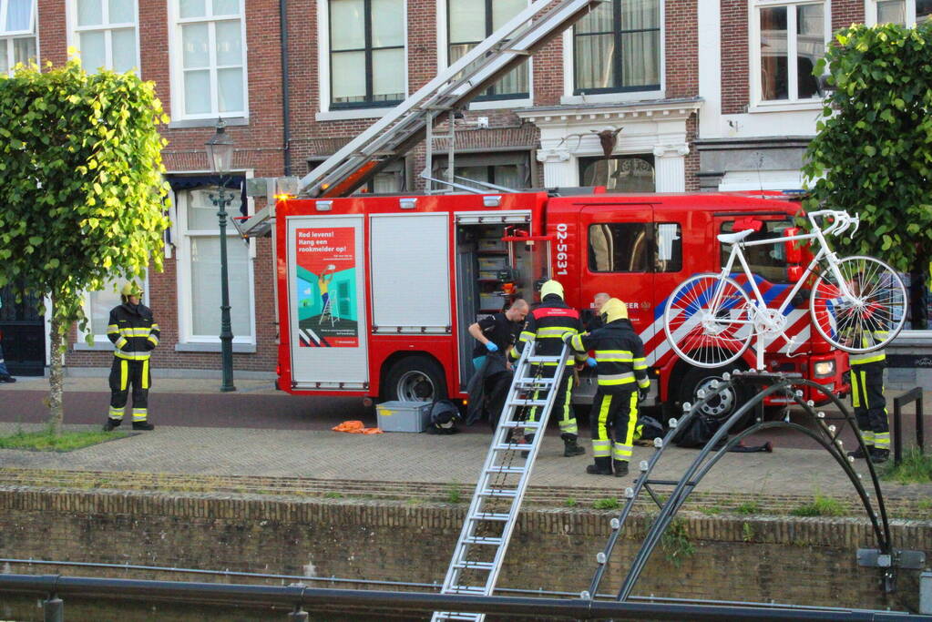 Overleden persoon in stadsgracht aangetroffen