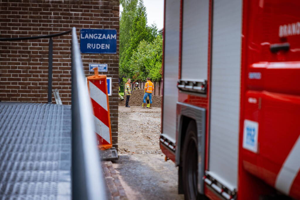 Gasleiding geraakt bij graafwerkzaamheden Woonzorgcentrum Monsigneur Blom - Sint Jozef