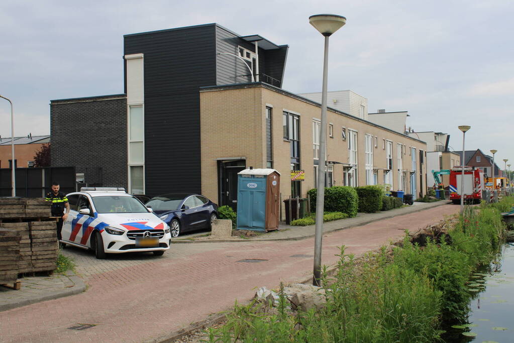 Gasleiding geraakt bij werkzaamheden