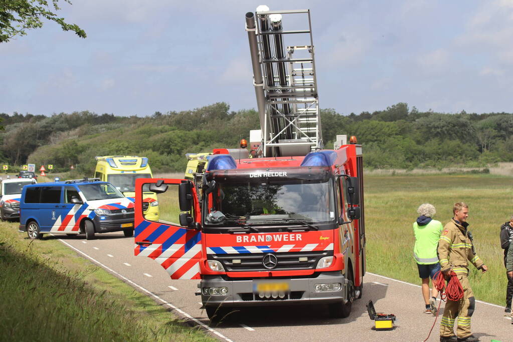 Auto met twee inzittenden belandt in het water