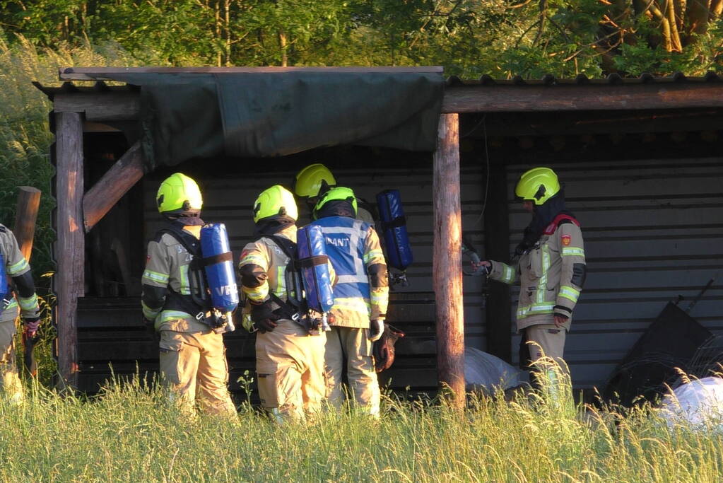 Brand in schuur voor schapen snel onder controle