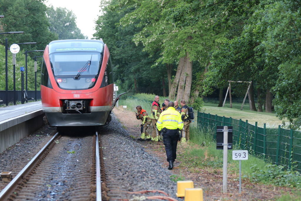 Treinverkeer stilgelegd vanwege lekkende trein