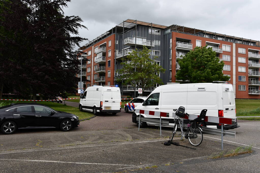 Stadspark afgesloten met afzetlinten na ongeval