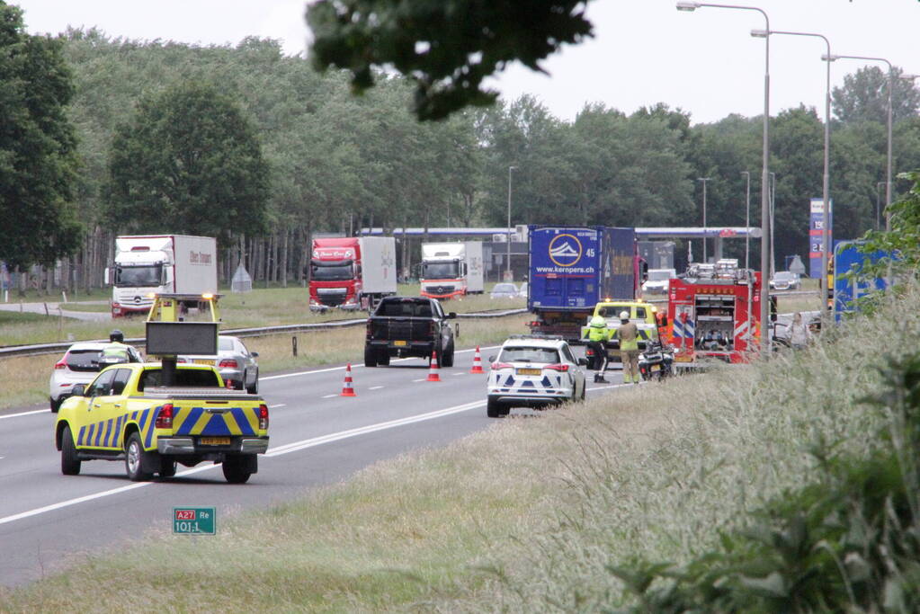 Auto total-loss vanwege brand