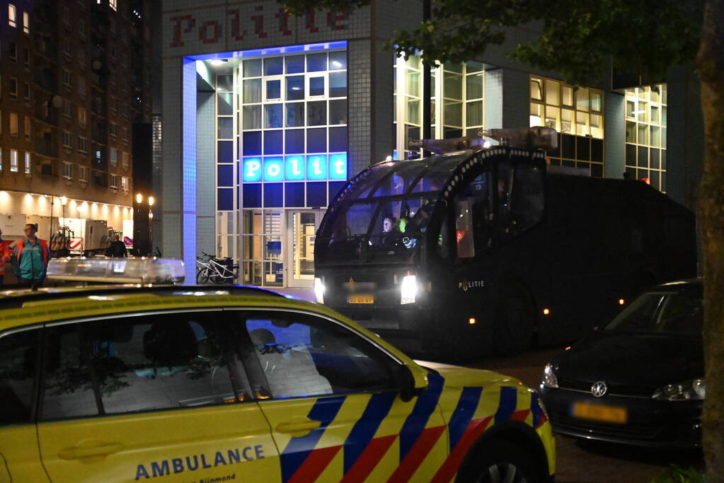 Veel politie op de been na verloren wedstrijd van Feyenoord