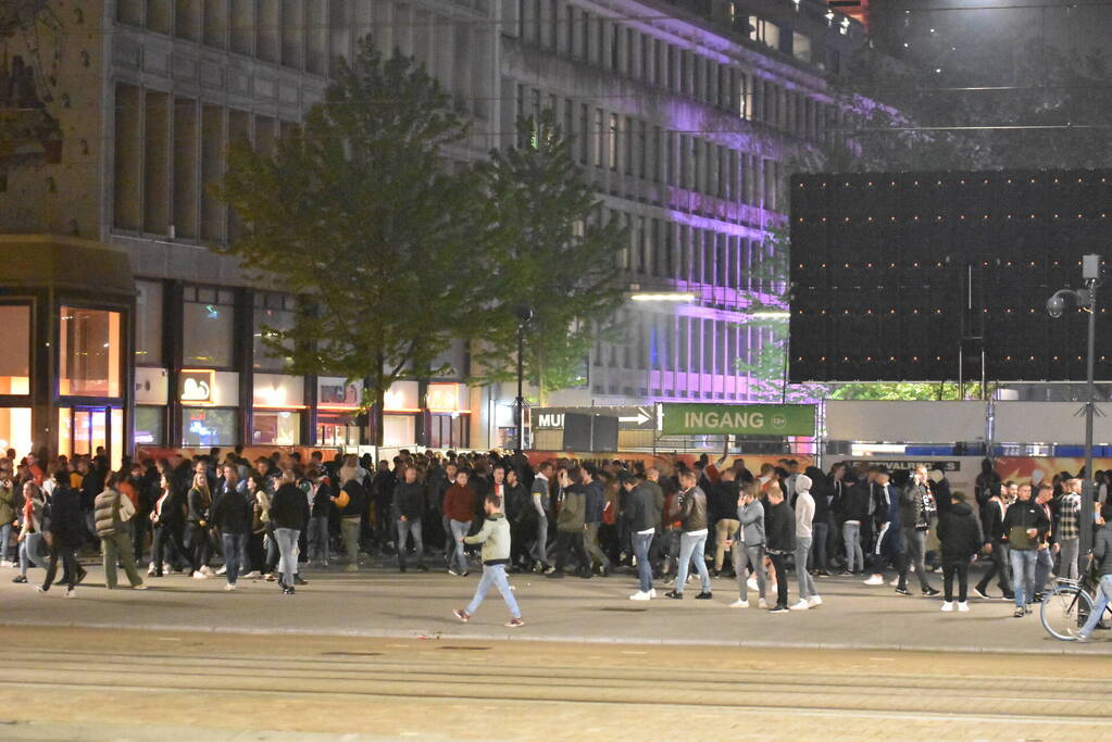Veel politie op de been na verloren wedstrijd van Feyenoord
