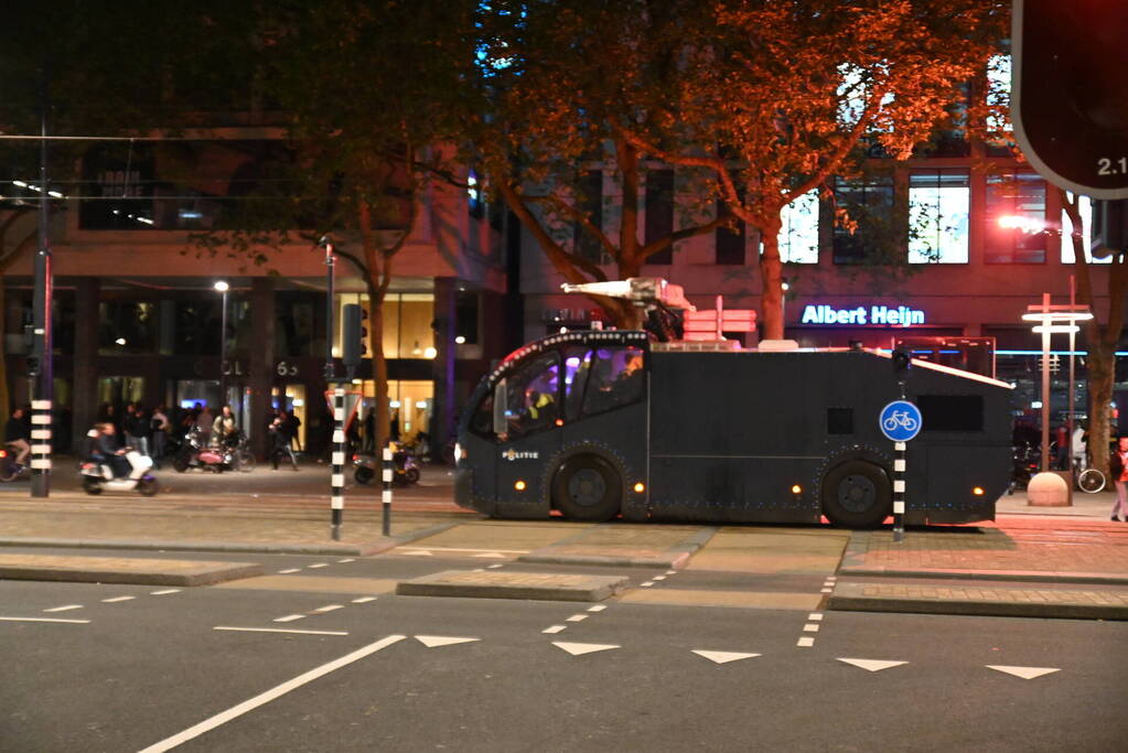 Veel politie op de been na verloren wedstrijd van Feyenoord