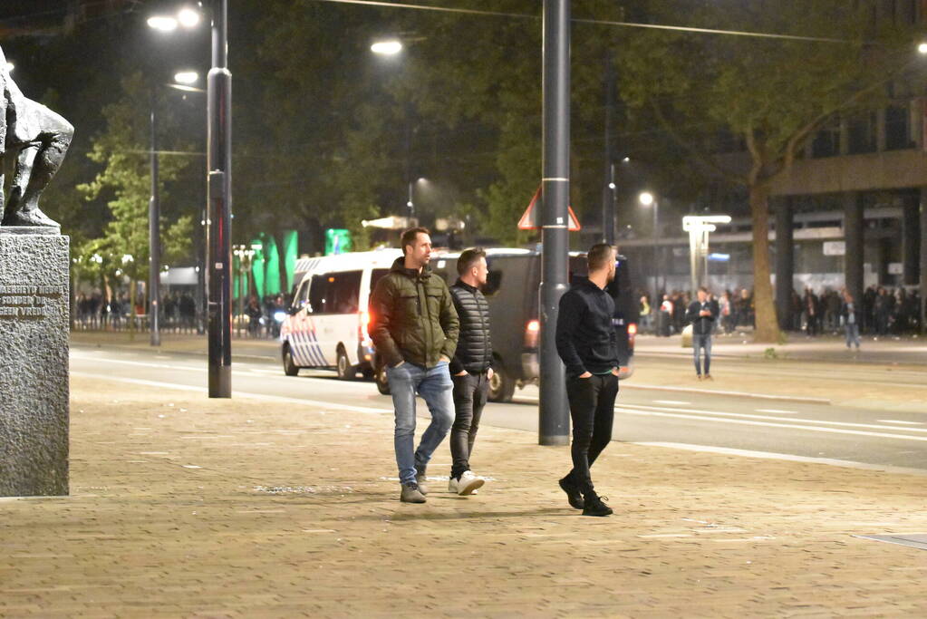 Veel politie op de been na verloren wedstrijd van Feyenoord