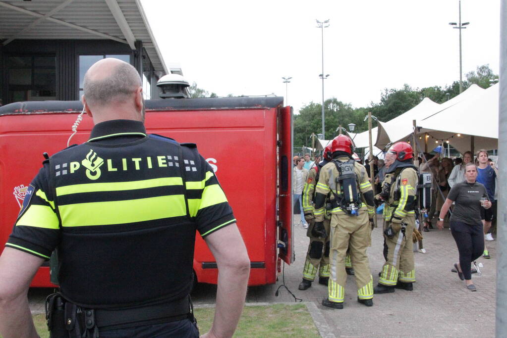 Frietkar vliegt in brand tijdens evenement
