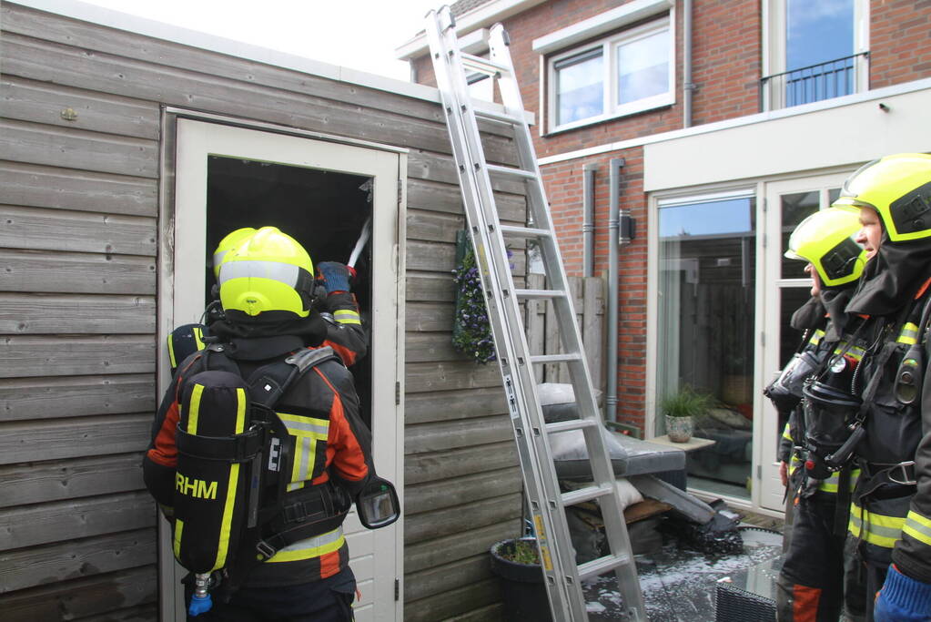 Brand in schuur van woning door accu e-bike