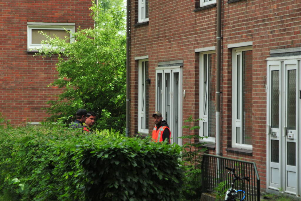 Gaslekkage in kelder van portiekflat