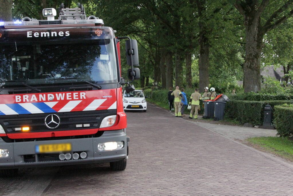Gaslekkage in tuin van woning