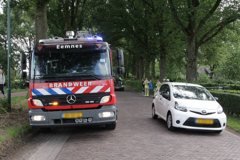 Gaslekkage in tuin van woning