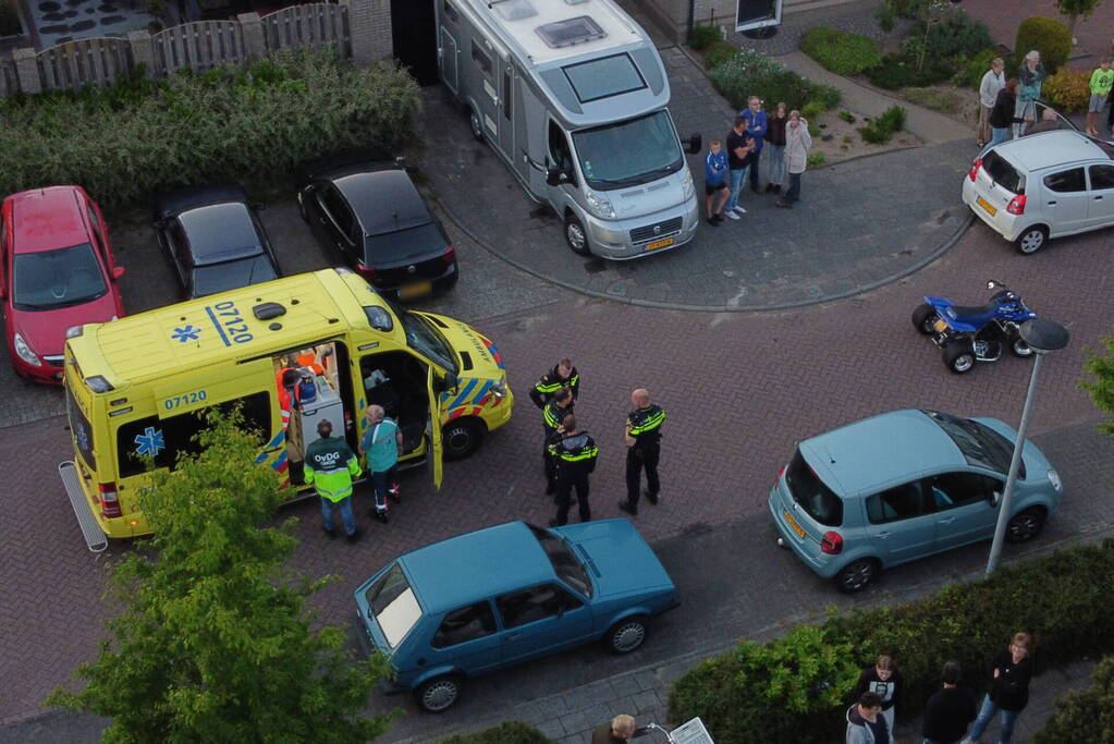 Quad bestuurder gewond bij botsing met auto